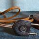 Art-deco lamp foot in solid wood turned 40s