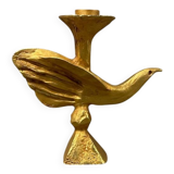 Zoomorphic gilded bronze candlestick by Pierre Casenove, 1980, Fondica.