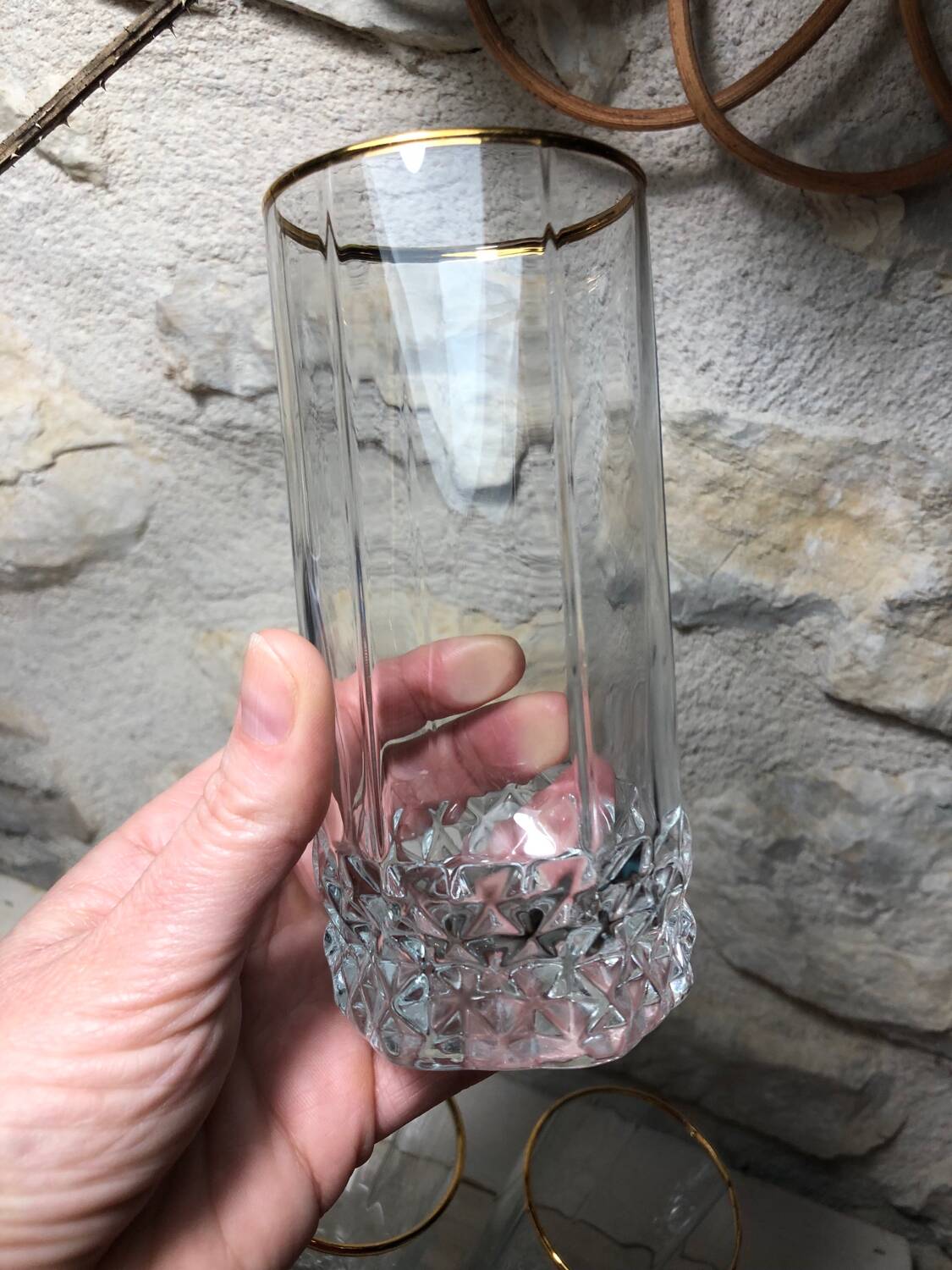 Large Vintage gold rimmed glasses