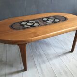Gangso Scandinavian coffee table with Poul H. Poulsen Ceramic tiles