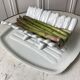 Asparagus dish in slurry early twentieth century