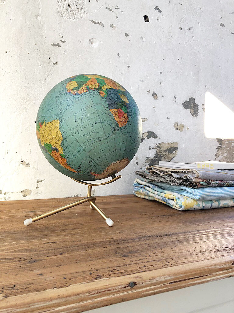 Ancient globe of earth George Philip & Son