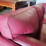 Canapé d'angle modulable Socrates en cuir bordeaux par Poltrona Frau, 1970