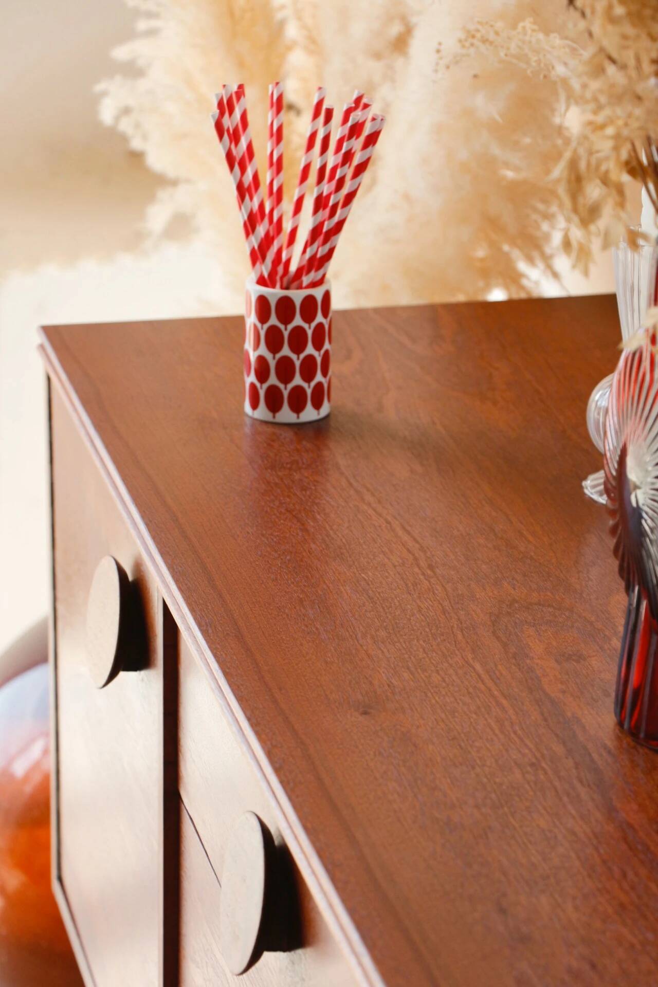 Petite enfilade scandinave sapelli – Design anglais années 60