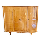 Sycamore marquetry cabinet