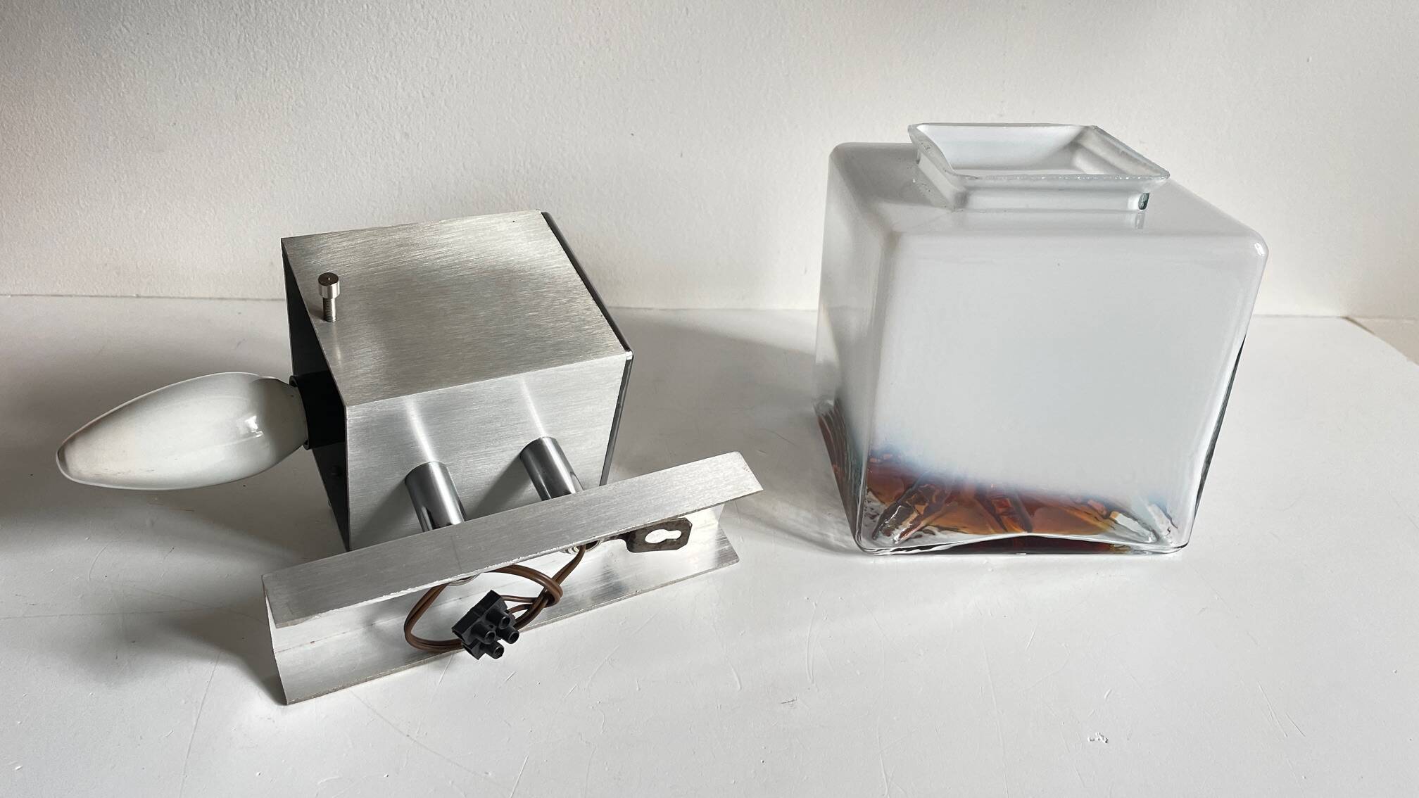 Space age style mazzega wall light