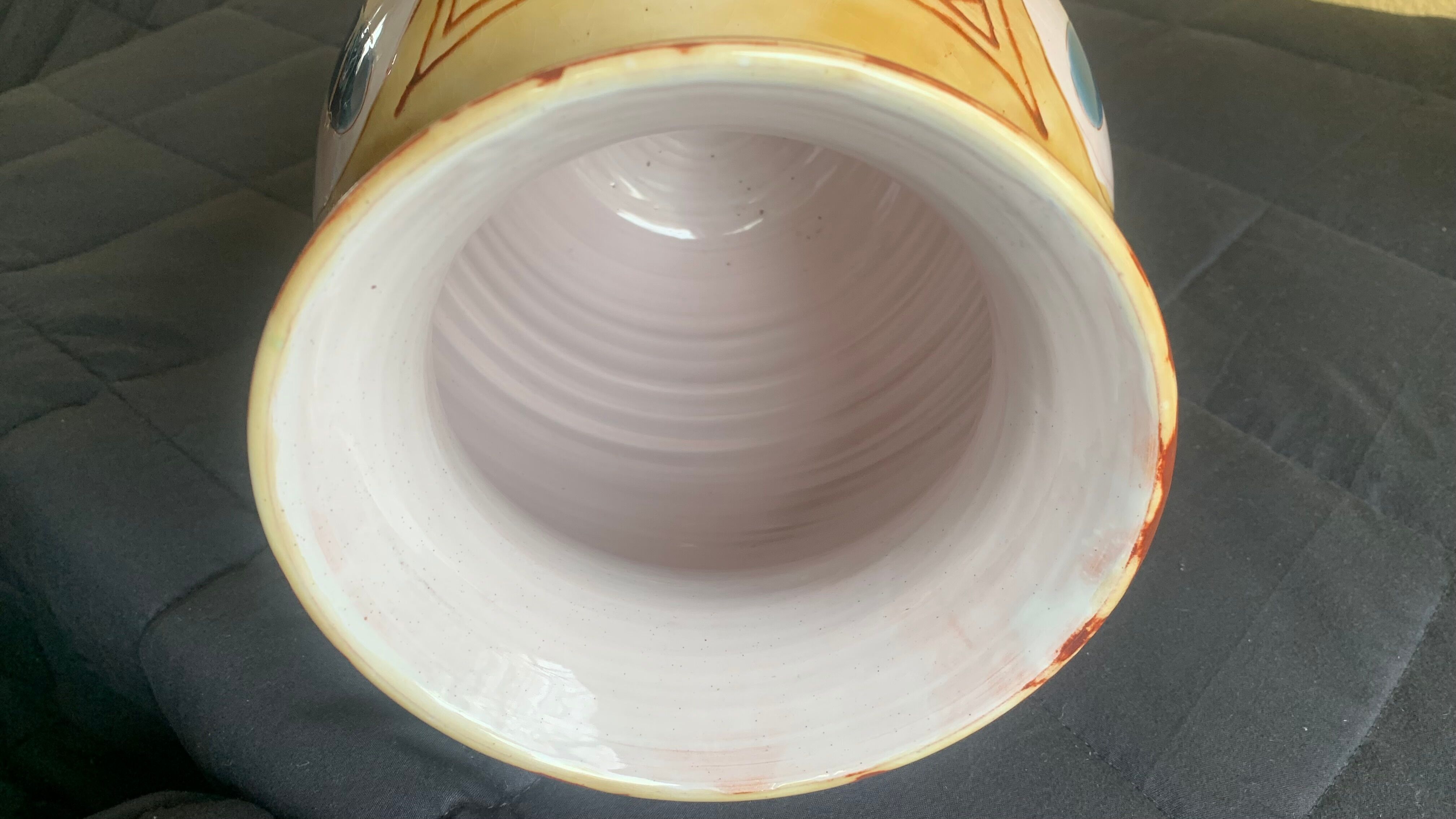 Porcelain case by Jean-Claude Malarmey for Vallauris, France.