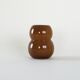Caramel glass vase, Danish design, 1960s, made in Denmark