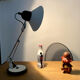 Aluminor articulated desk lamp France vintage 70s