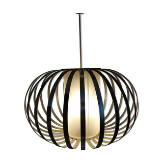 Chandelier chrome slats