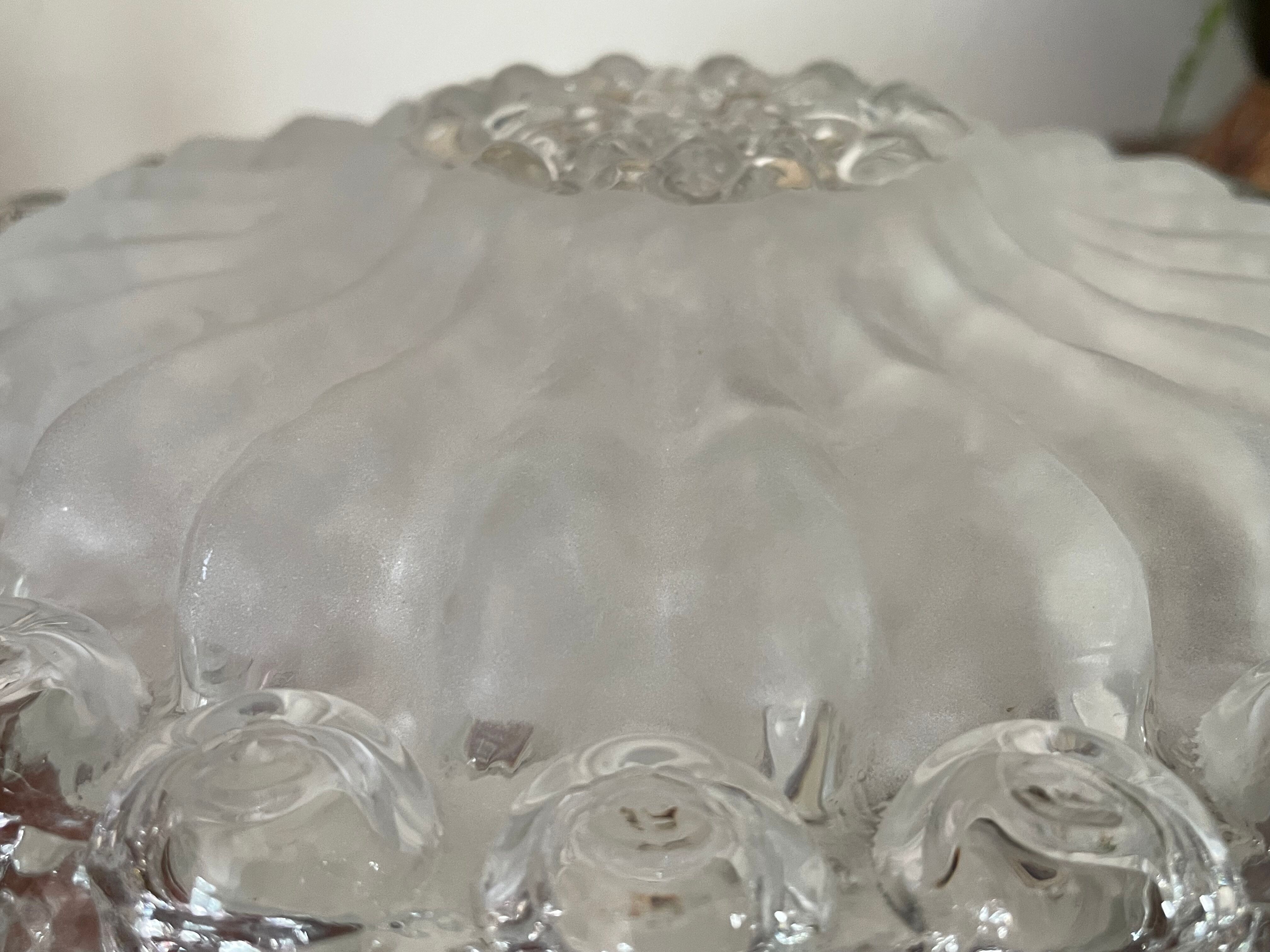 Ceiling lamp applied in molded glass 25cm