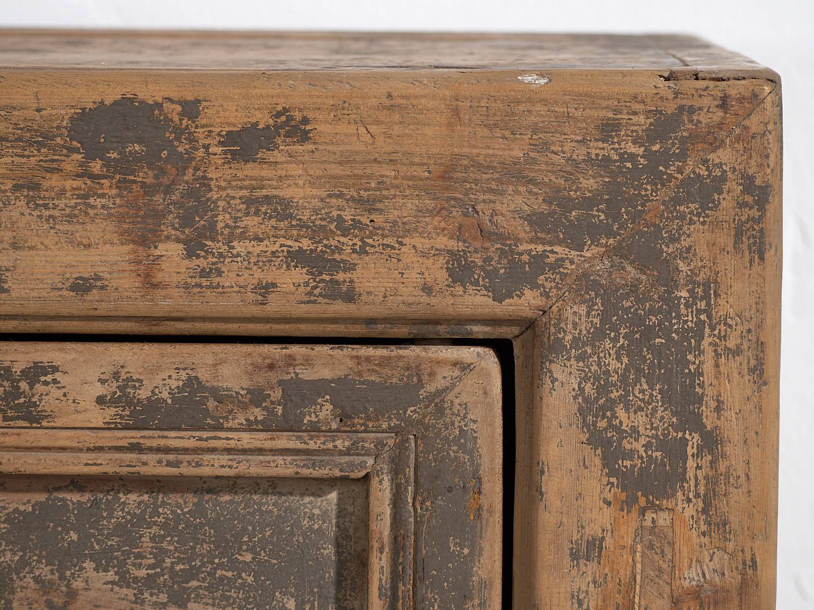 Old living room sideboard with gray patina (circa 1900) #47