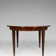 Art Deco mahogany round table by Jacques Adnet around 1940