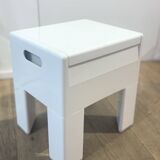 Gedy stool in white by Olaf Von Bohr