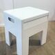 Tabouret Gedy blanc par Olaf Von Bohr