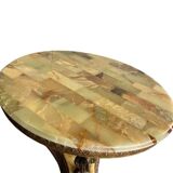Vintage coffee table in onyx / Deknudt side table