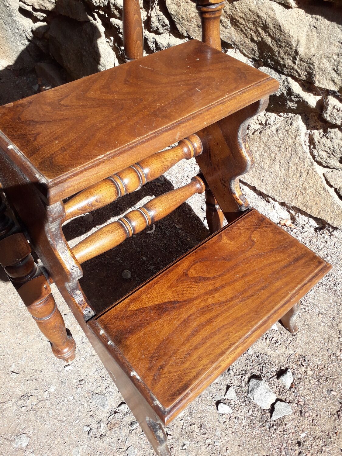 Old library stepladder