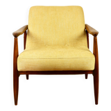 Light Yellow GFM63 Lounge Chair by J. Kedziorek, 1970s
