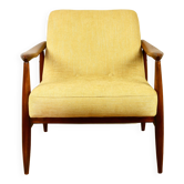 Fauteuil Lounge GFM63 Jaune Clair par J. Kedziorek, 1970s