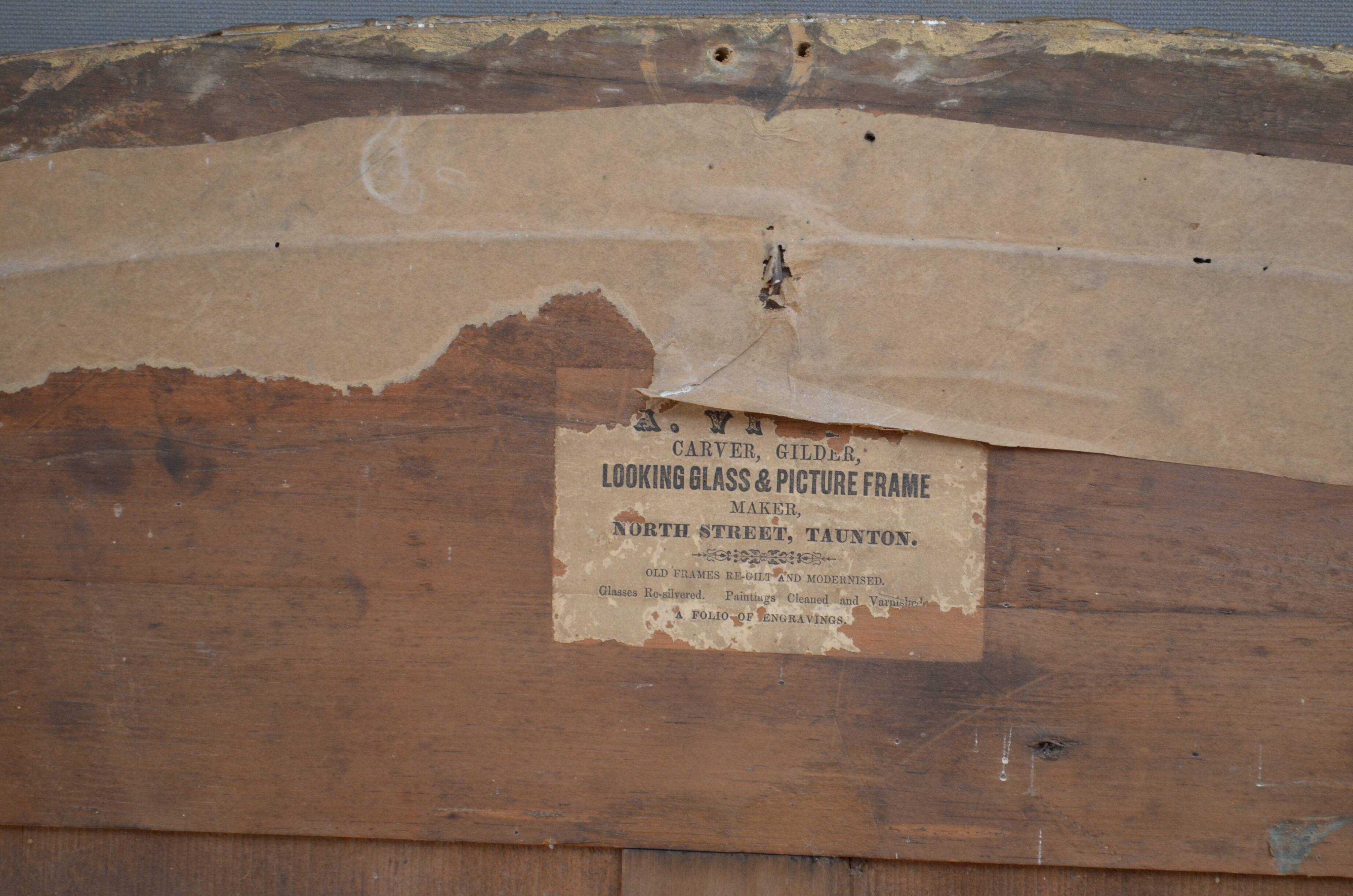 Early victorian giltwood wall mirror