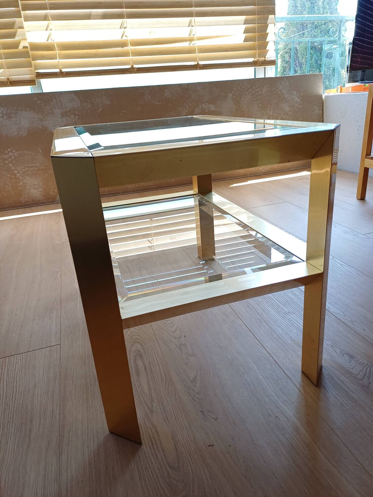 Vintage Brass Coffee Table