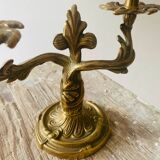 Antique brass candlestick