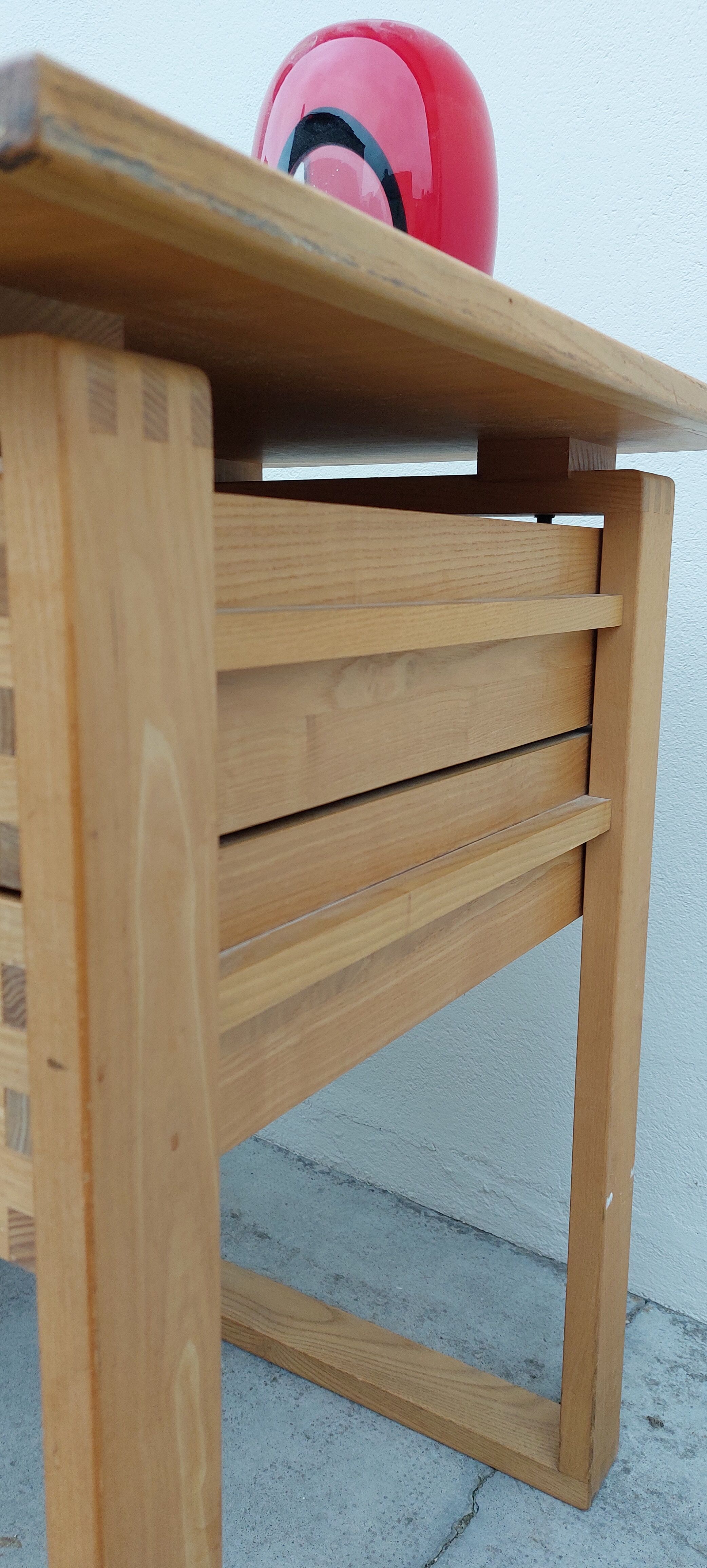 Bureau d'architecte vintage 2 tiroirs, 1960s