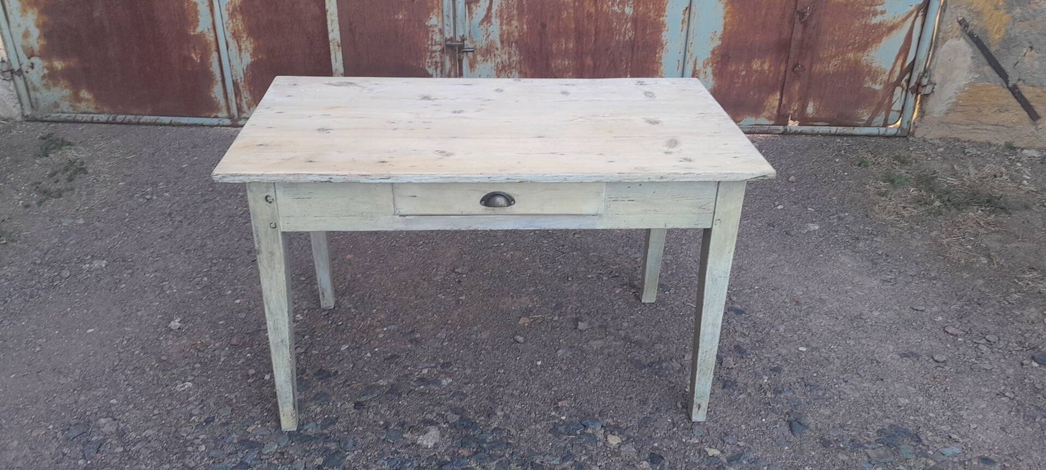 Patinated kitchen table