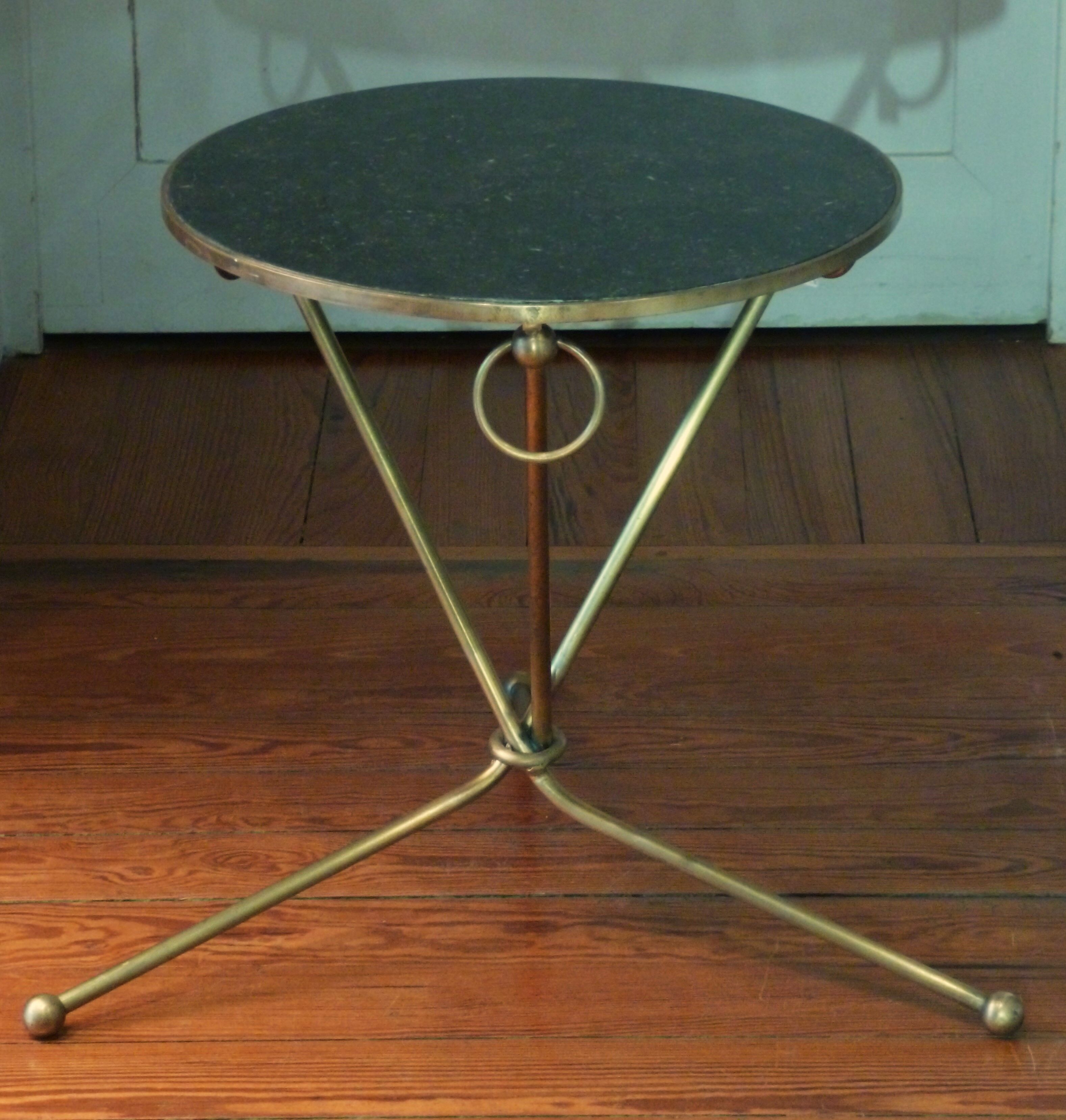 Tripod pedestal table, 40s/50s