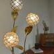 Mother-of-pearl flower floor lamp from the 70s