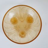 Centerpiece with 12 cups, opalescent glass, Sabino France 1930