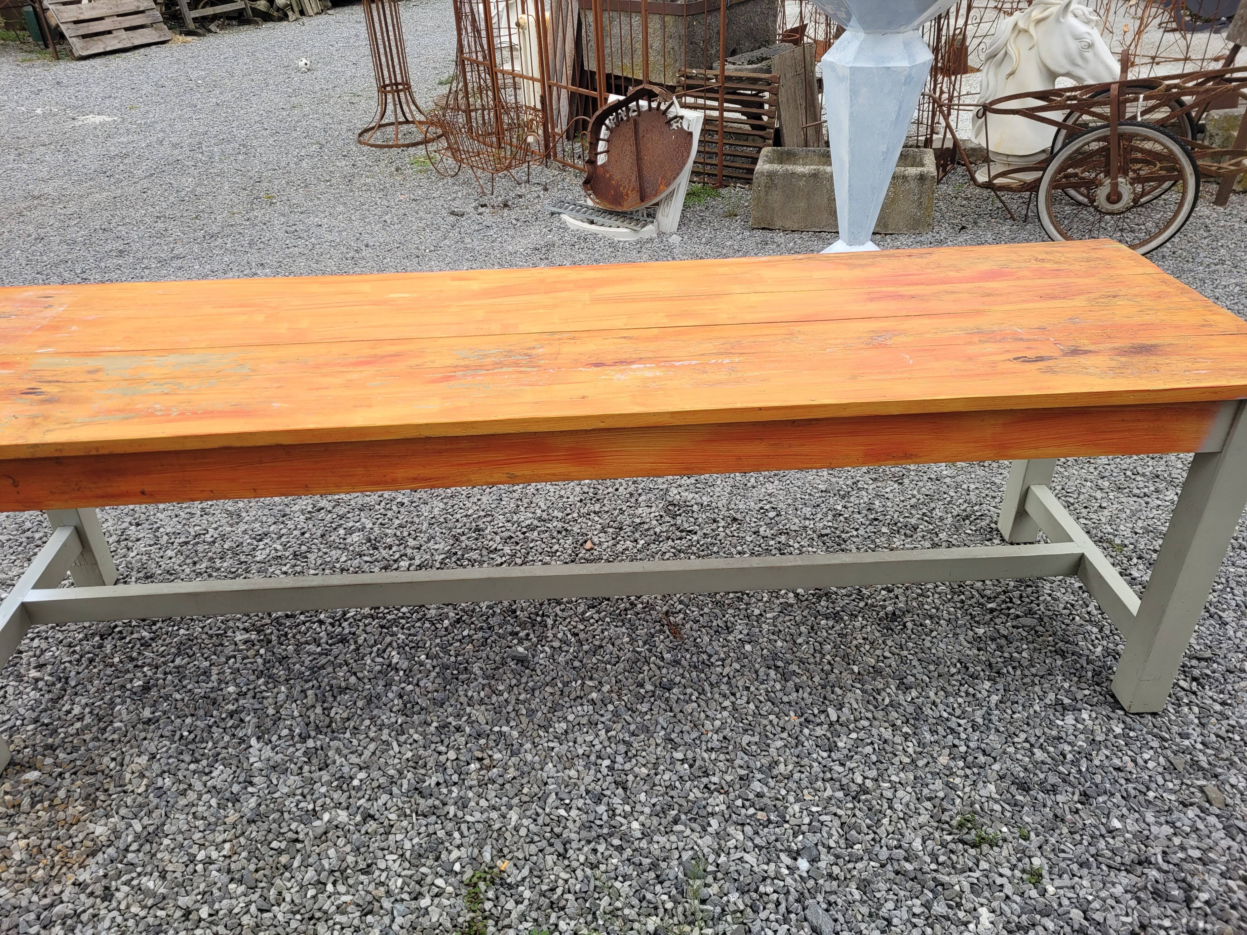 Farmhouse table 256cms long