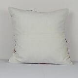 Vintage Embroidered Suzani Patchwork Pillow, Rustic Turkish Home Decor Pillow 20" X 20" AS94