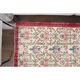 Vintage Turkish Oushak Handmade Wool Cotton Red Area Rug 107x191
