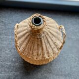 Old rattan demijohn