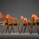 Chaises de salle à manger vintage danoises Compass par Kai Kristiansen, années 1960, lot de 4