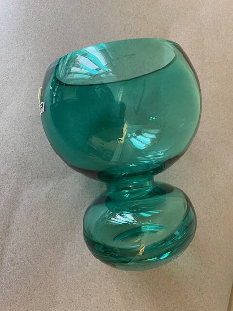 Ikebana Steckpokal vase, Ingrid glas, 1970s