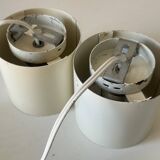 Pair of vintage design spring lamp wall lights from the 70s