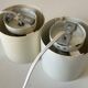 Pair of vintage design spring lamp wall lights from the 70s