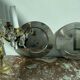 Pair of vintage, underplates, silver metal