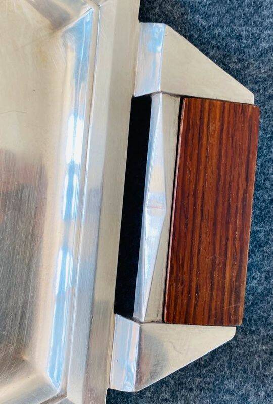 Large serving tray stamped Ravinet d'Enfert, Art Deco period