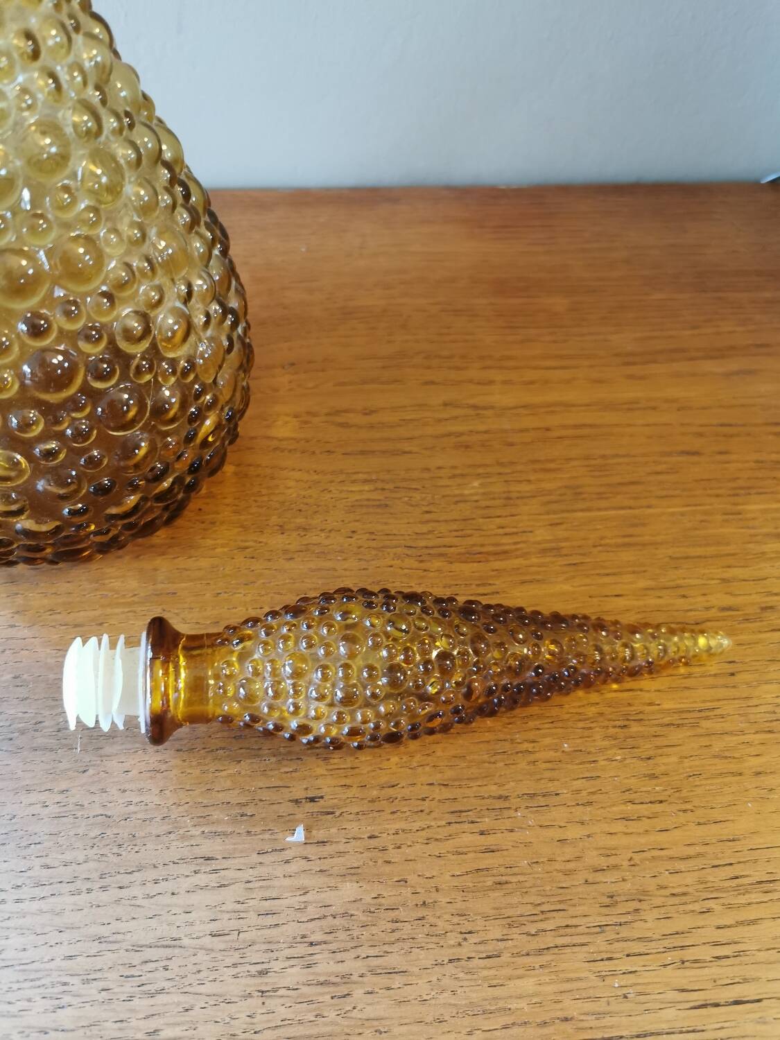 Large vintage bubble carafe