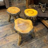 Brutalist tripod stool