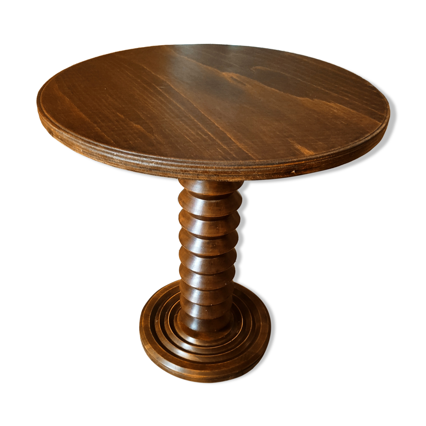 Art deco side table in chene