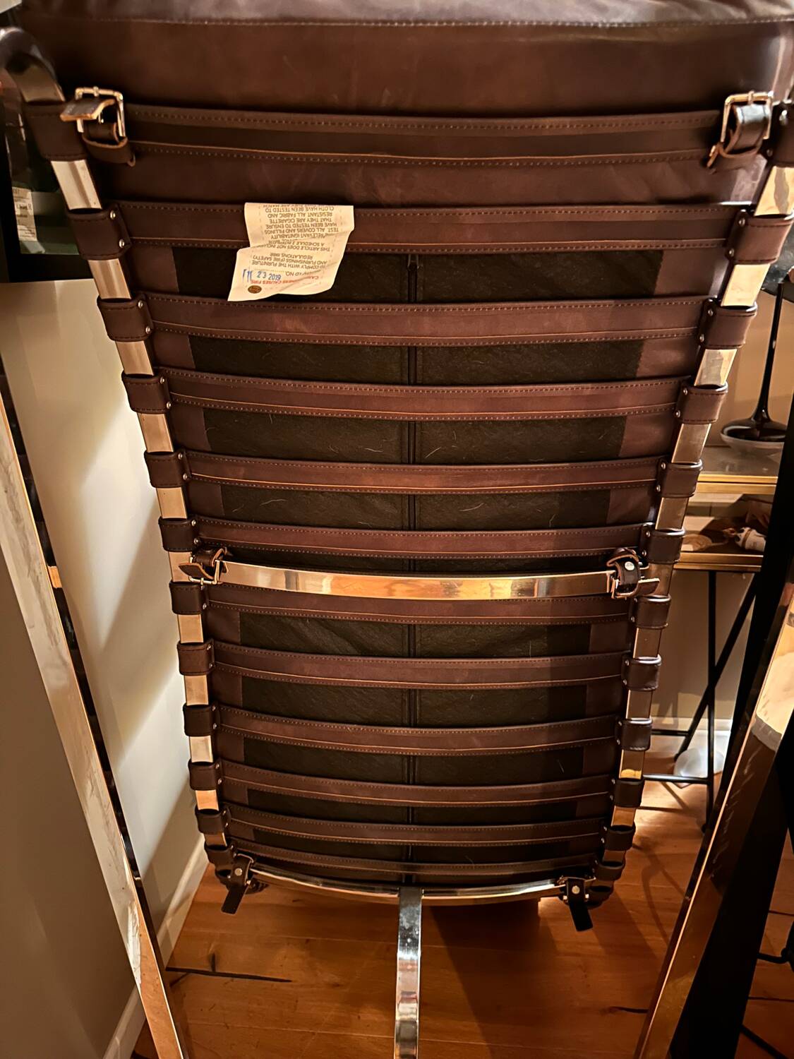 Fauteuil, chaise longue en cuir