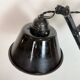 Industrial Black Enamel Scissor Wall Lamp, 1930s