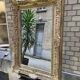 Large gilded Napoleon III mirror – late 19th century – restored, new glass