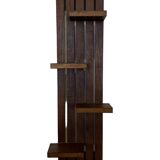 étagère murale vintage support à plantes, décoration bois de chêne