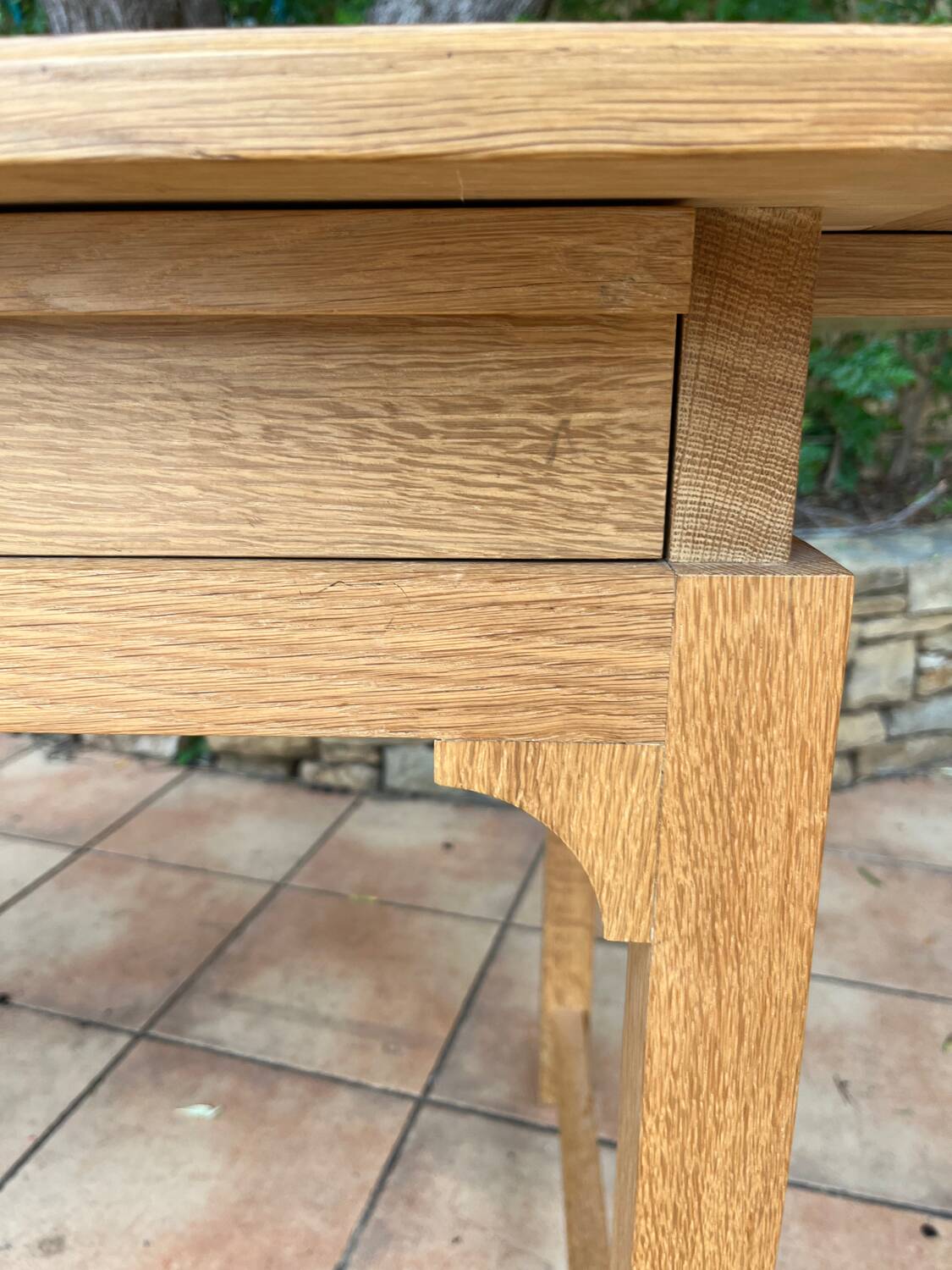 Solid oak design desk 1960