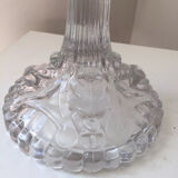 Antique pair of Portieux crystal candlesticks, 19th century